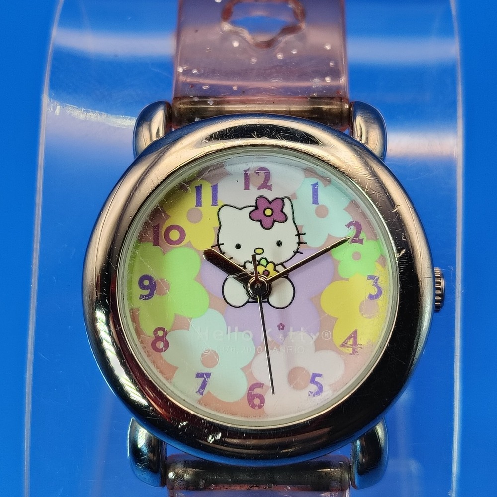 Vintage 2000 Sanyo Hello Kitty HK73 Jelly Band 26mm Women's/Youth Quartz Watch
